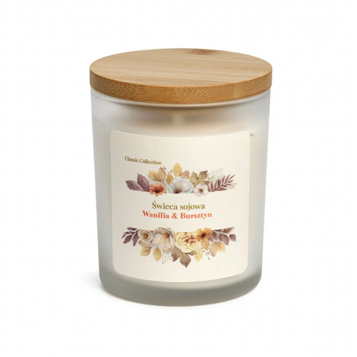 Świeca zapachowa Wanilia i Bursztyn | Laavaar Classic