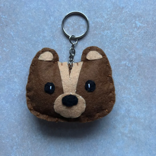 Brelok z filcu – Uroczy zwierzak ręcznie robiony MIŚ