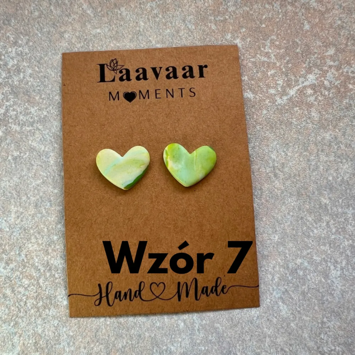 Kolczyki handmade z glinki polimerowej – Heart Moments „ Hello Spring”