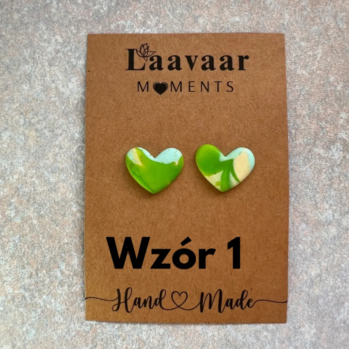 Kolczyki handmade z glinki polimerowej – Heart Moments „ Hello Spring”