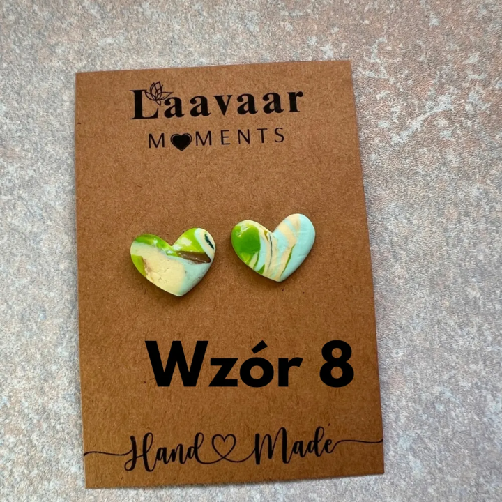 Kolczyki handmade z glinki polimerowej – Heart Moments „ Hello Spring”