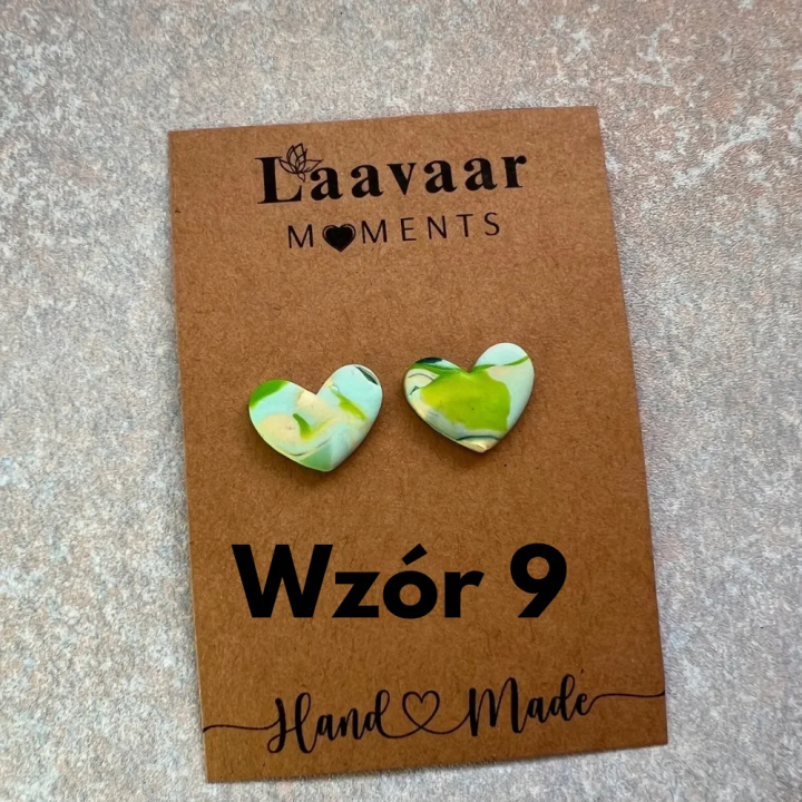 Kolczyki handmade z glinki polimerowej – Heart Moments „ Hello Spring”