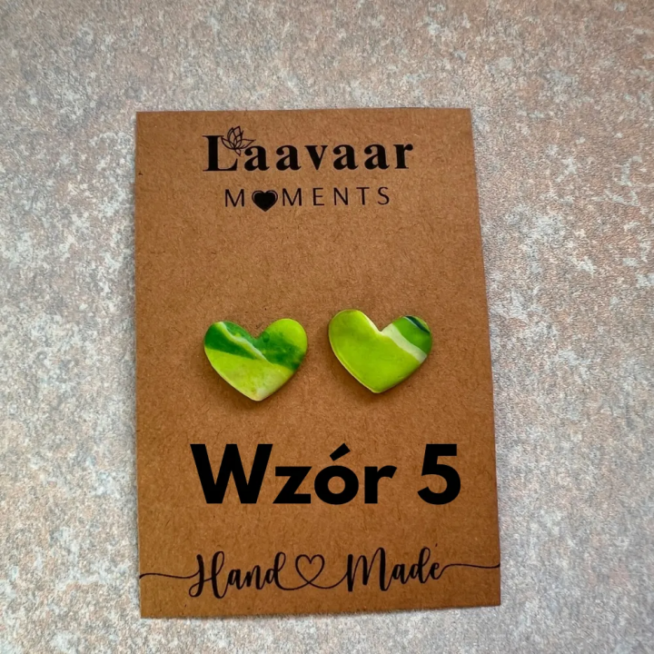 Kolczyki handmade z glinki polimerowej – Heart Moments „ Hello Spring”