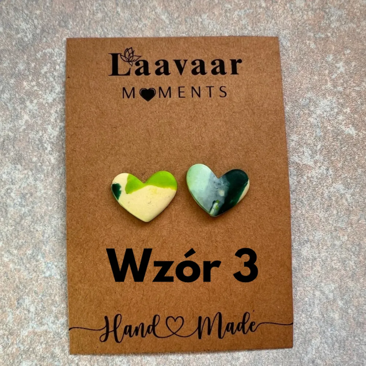 Kolczyki handmade z glinki polimerowej – Heart Moments „ Hello Spring”