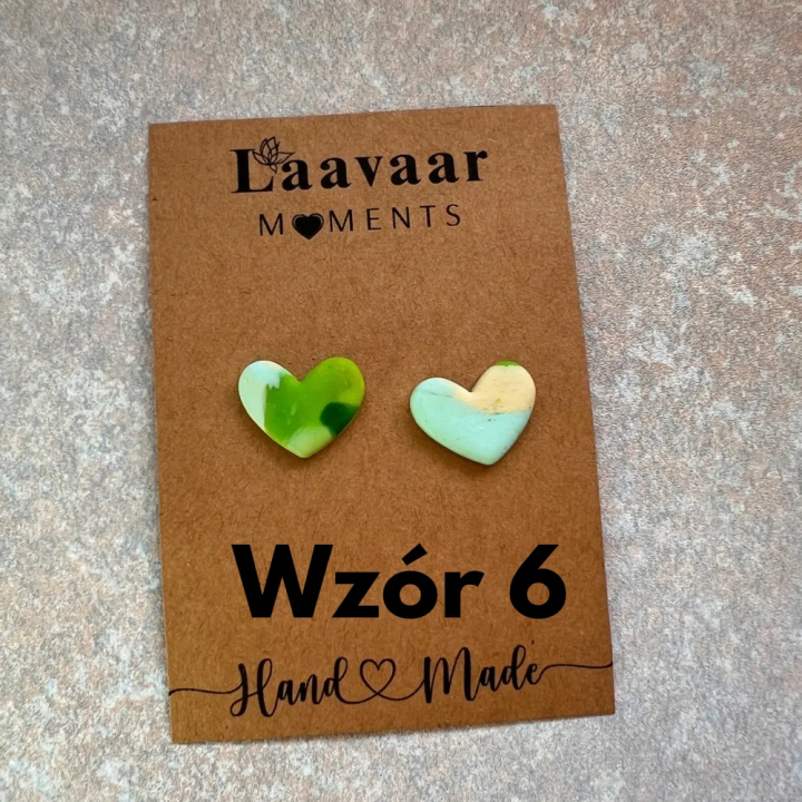 Kolczyki handmade z glinki polimerowej – Heart Moments „ Hello Spring”