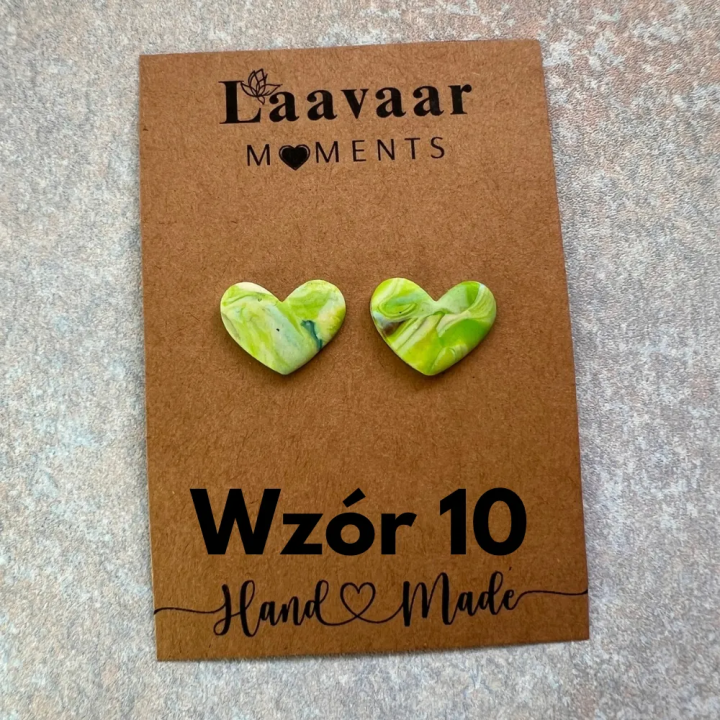 Kolczyki handmade z glinki polimerowej – Heart Moments „ Hello Spring”