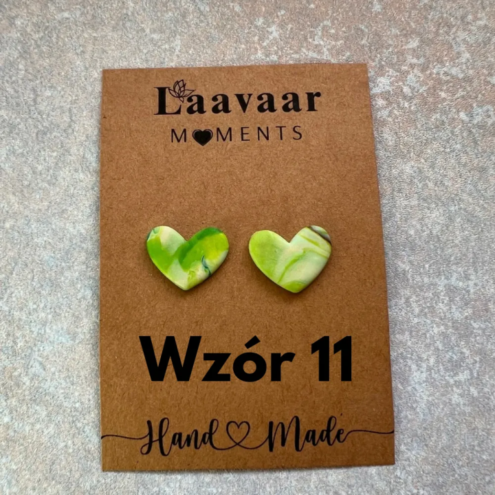 Kolczyki handmade z glinki polimerowej – Heart Moments „ Hello Spring”