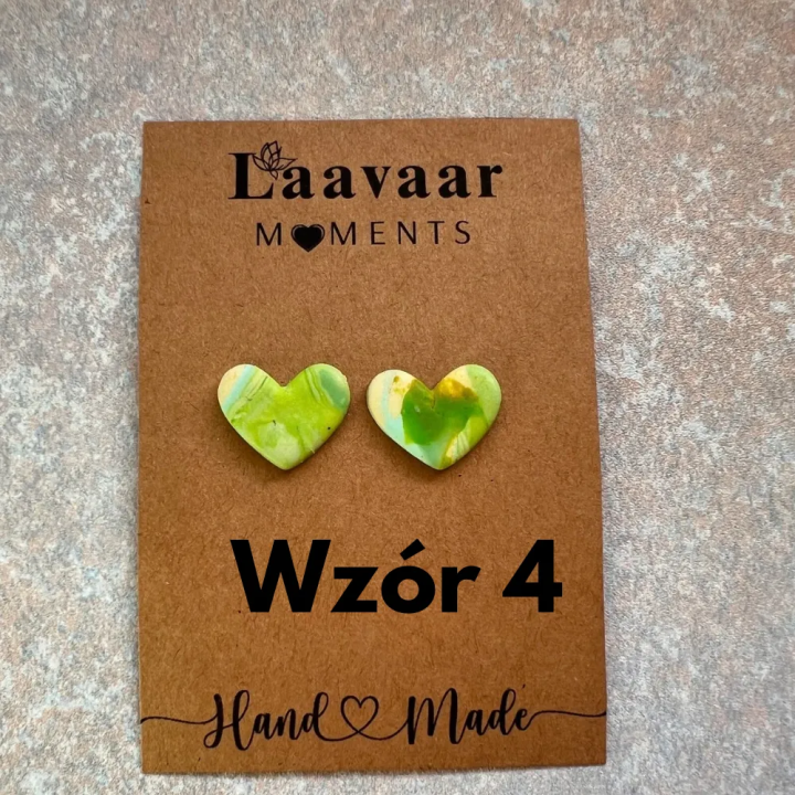 Kolczyki handmade z glinki polimerowej – Heart Moments „ Hello Spring”