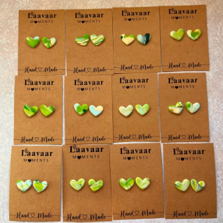 Kolczyki handmade z glinki polimerowej – Heart Moments „ Hello Spring”