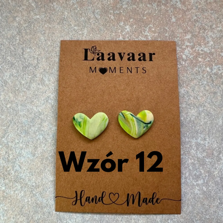 Kolczyki handmade z glinki polimerowej – Heart Moments „ Hello Spring”