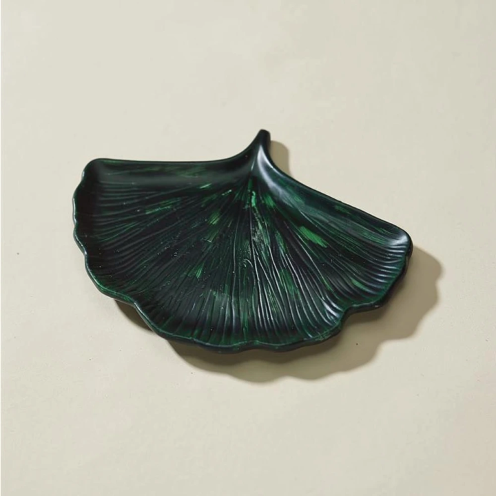 Podstawka betonowa TROPIC – liść zielony | dekoracja