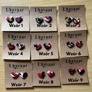 Kolczyki handmade z glinki polimerowej – Heart Moments „Wild Heart”